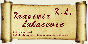 Krasimir Lukačević vizit kartica